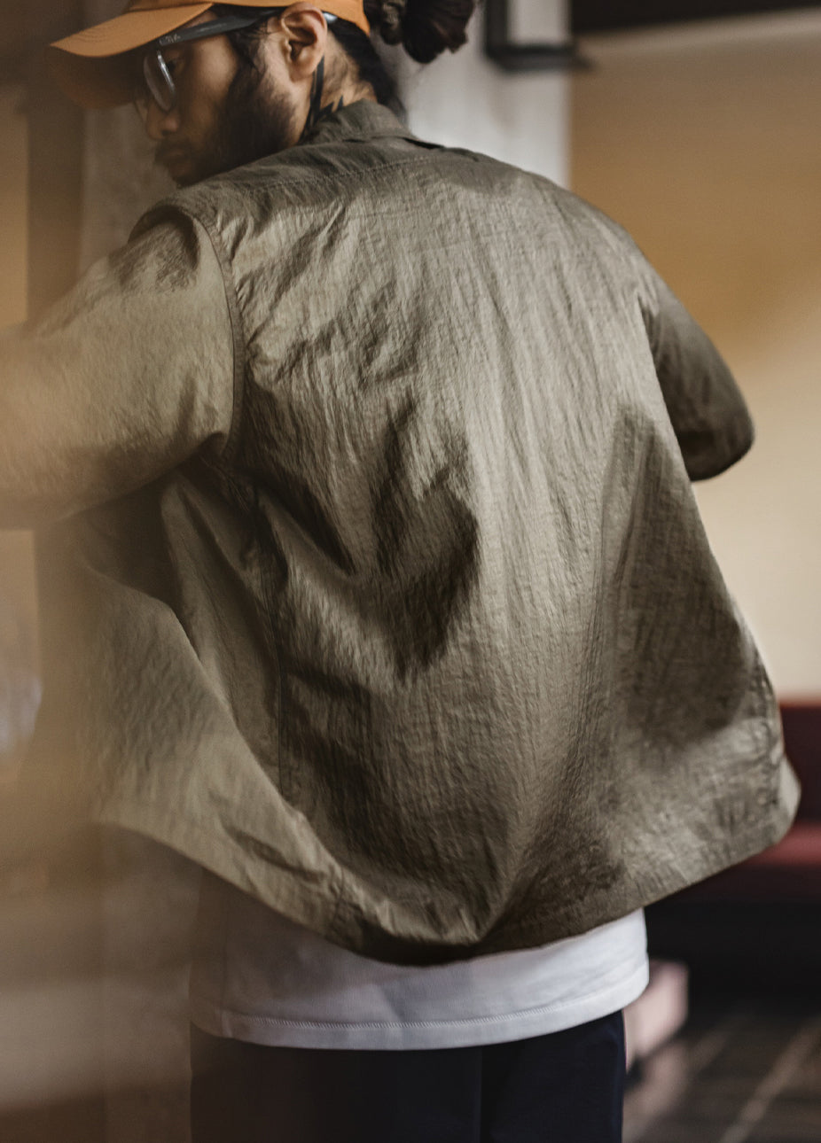 American Mountain Outdoor Cuban Collar Textured Light Breathable Men's Shirt - Harmony Gallery