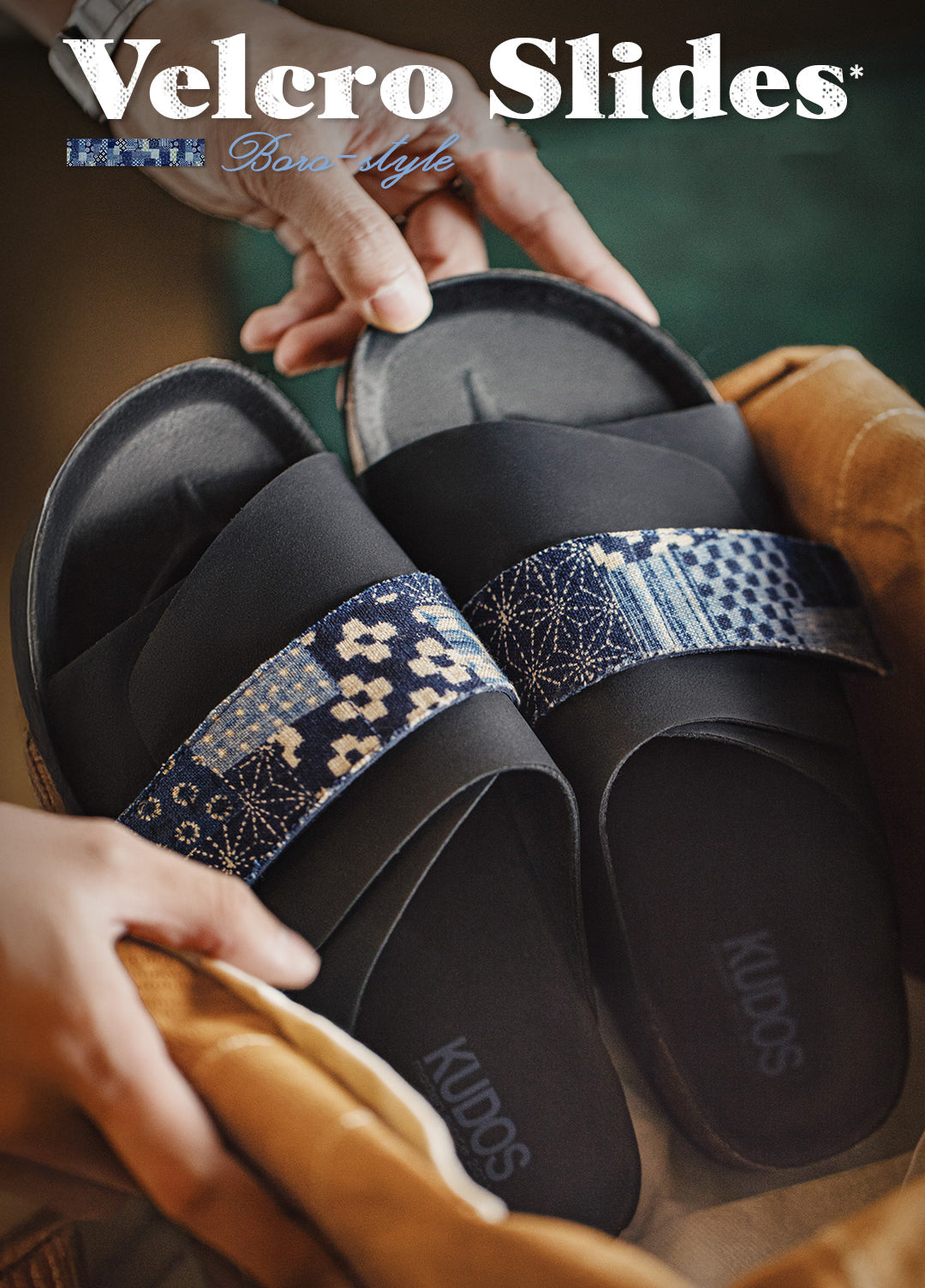 American Retro Cork Slippers Outer Wear Velcro Casual Men's Sandal - Harmony Gallery