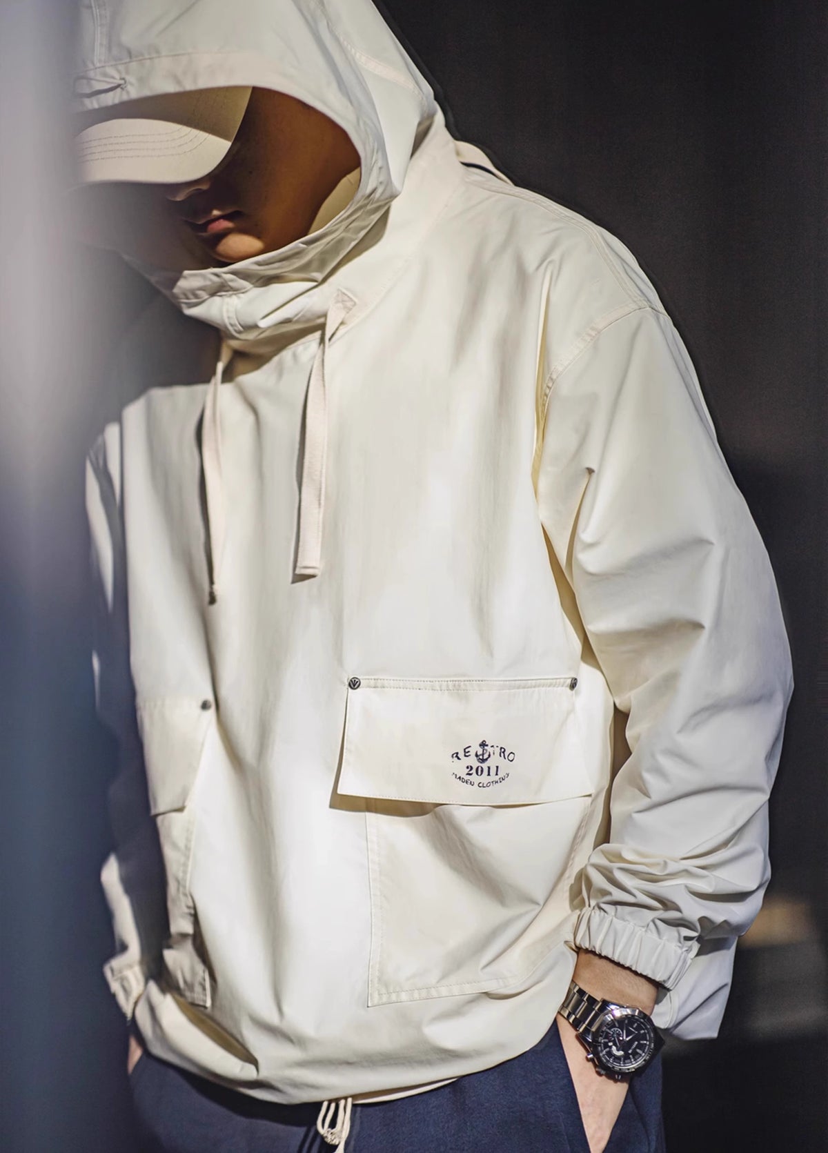 American Retro SMOCK Deck Military Windproof Men's Sweater - Harmony Gallery