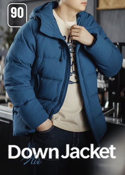 American Workwear Seersucker Outerwear High Loft Textured Men's Jacket - Harmony Gallery
