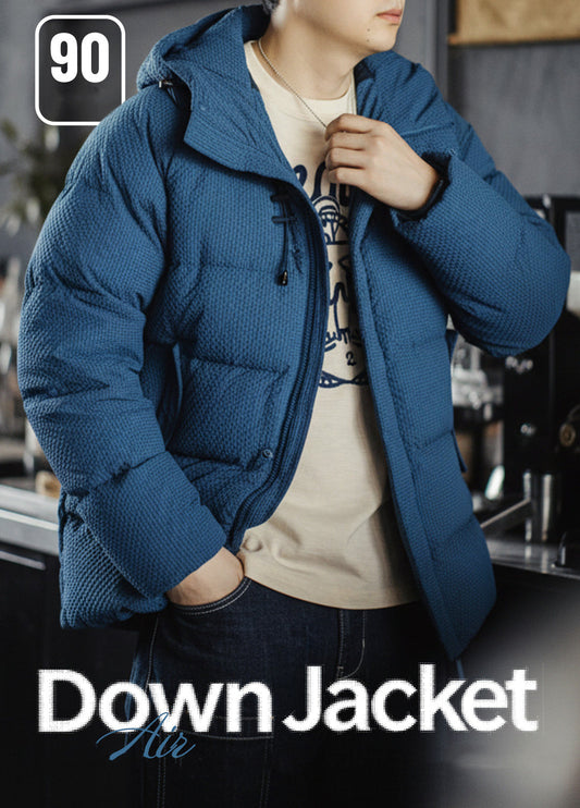 American Workwear Seersucker Outerwear High Loft Textured Men's Jacket - Harmony Gallery