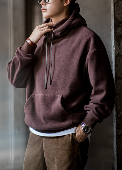American Casual Polar Fleece Windproof Pullover Mask Men's Sweater - Harmony Gallery
