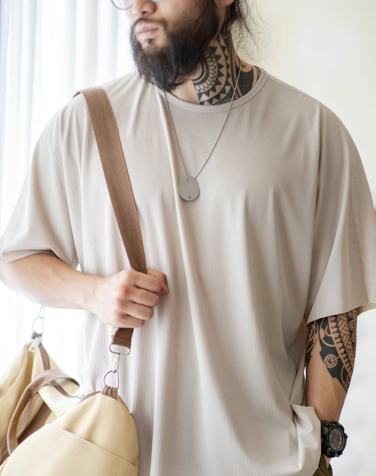 American Technology Cool Ice Silk Knitted Breathable Men's T-Shirt - Harmony Gallery