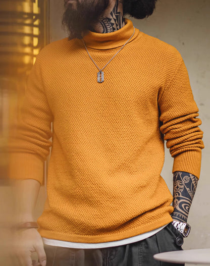 American Retro Pineapple Pullover Inner Wear Knitted Men's Sweater - Harmony Gallery
