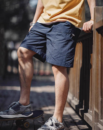American Retro Big Pocket Waterproof Thin Nylon Men's Shorts - Harmony Gallery