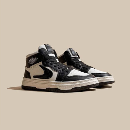 Panda Leather Hip-Hop All-Match High-Top Women's Shoes - Harmony Gallery