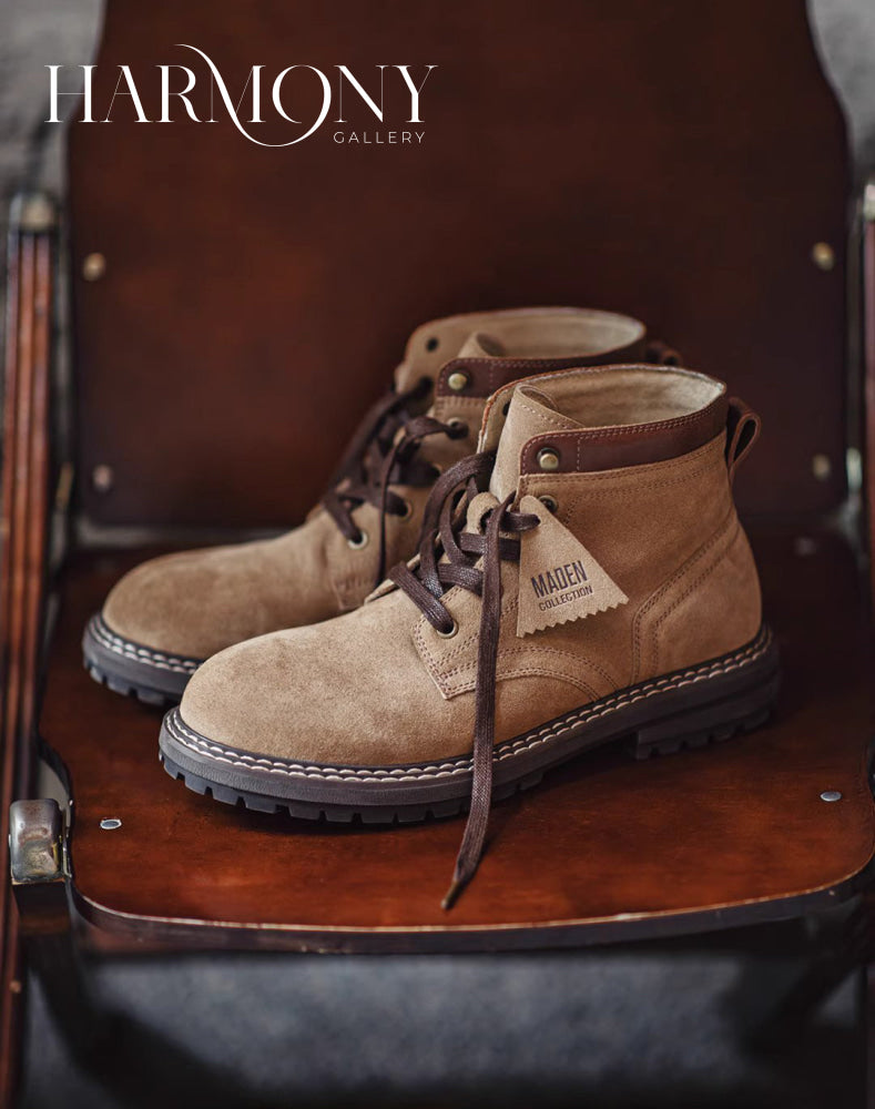 American Desert Genuine Leather Outdoor Men's Work Boot - Harmony Gallery
