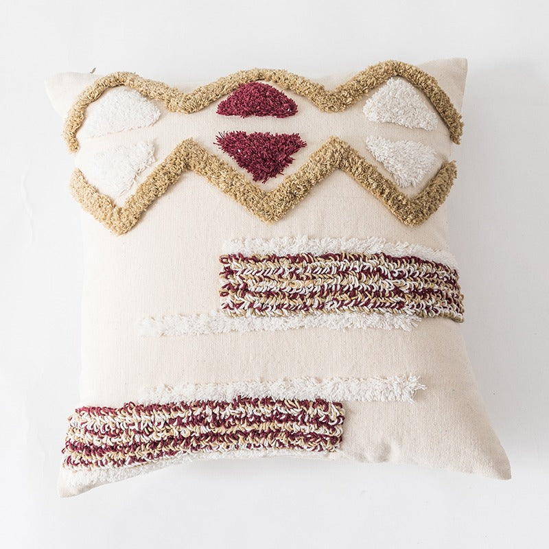 Simple Plush Moroccan Tufted Living Room Sofa Cushion - Harmony Gallery