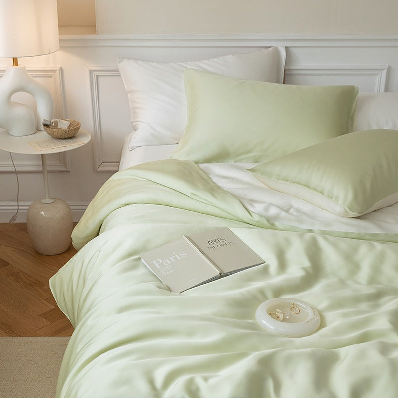 Light Luxury Lenzing Tencel Four-Piece Summer Silk Bed Set - Harmony Gallery