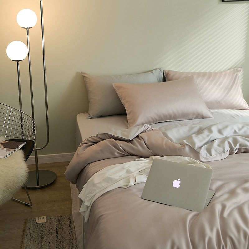 Light Luxury Tencel Four-Piece Summer Sleeping Bed Set - Harmony Gallery