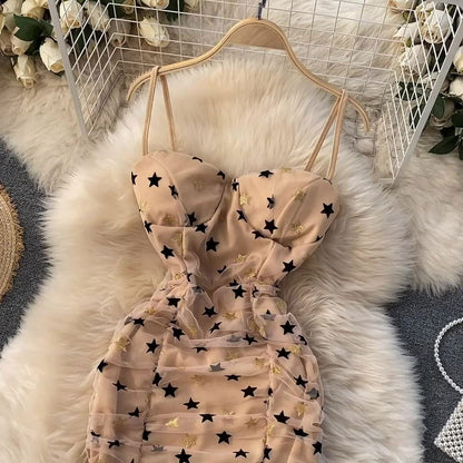 Nightclub Disco Sexy Sling Strapless Women's Dress - Harmony Gallery