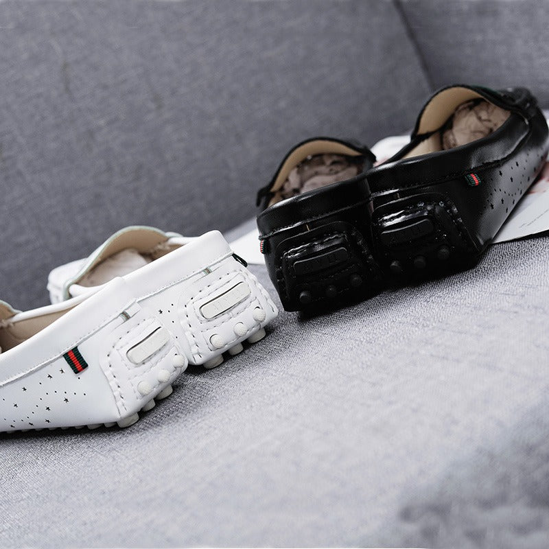Breathable All-Match Soft Leather Comfy Women's Loafer - Harmony Gallery