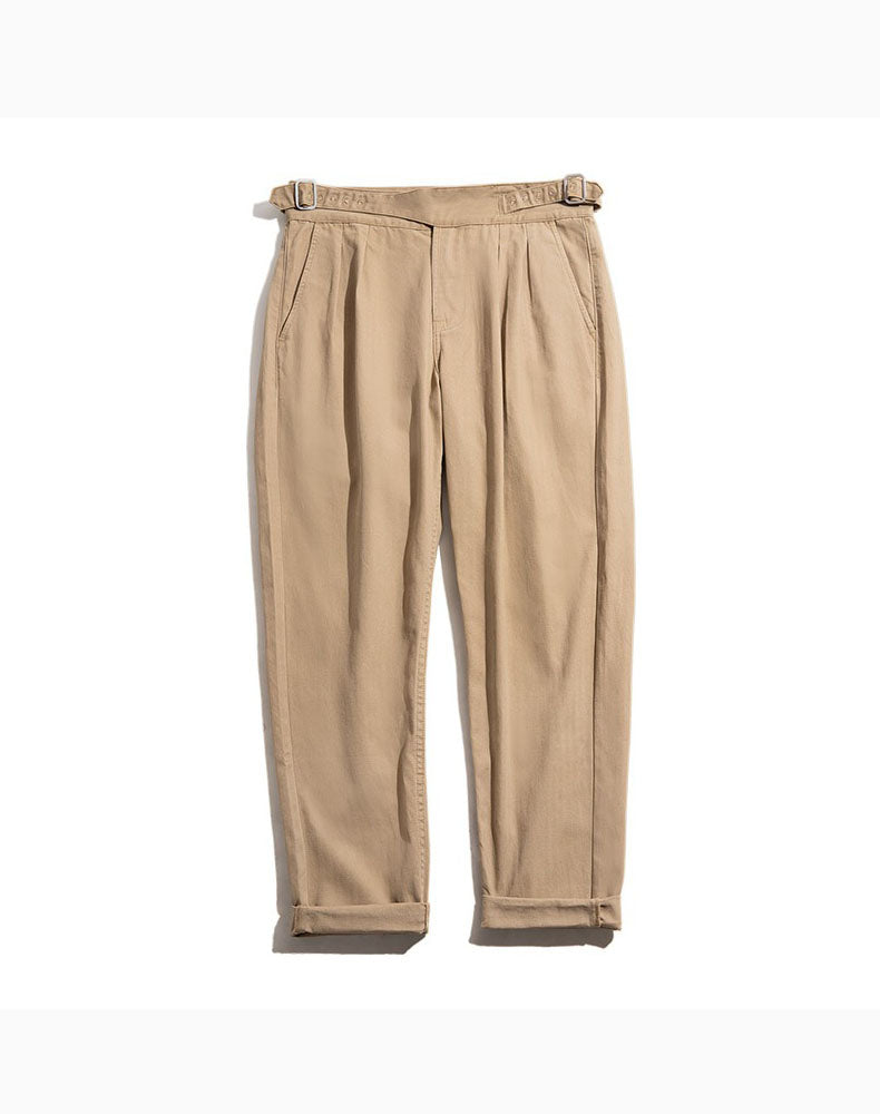 Tooling American Retro Gurkha Army Casual Men's Trousers - Harmony Gallery