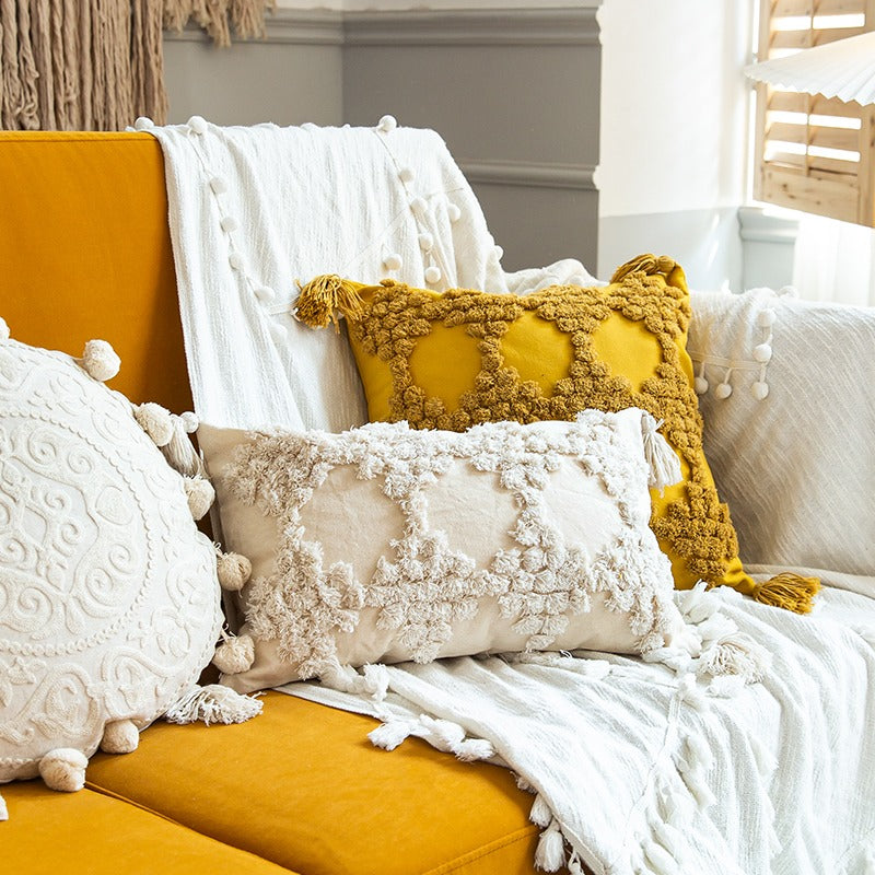 Indian Ethnic Handmade Homestay Living Room Cushion - Harmony Gallery