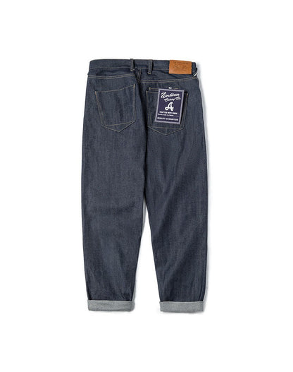 Tooling  Retro Denim Straight Long Men's Jeans - Harmony Gallery