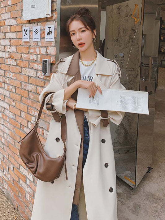 Loose British Style High Sense Women's Windbreaker - Harmony Gallery