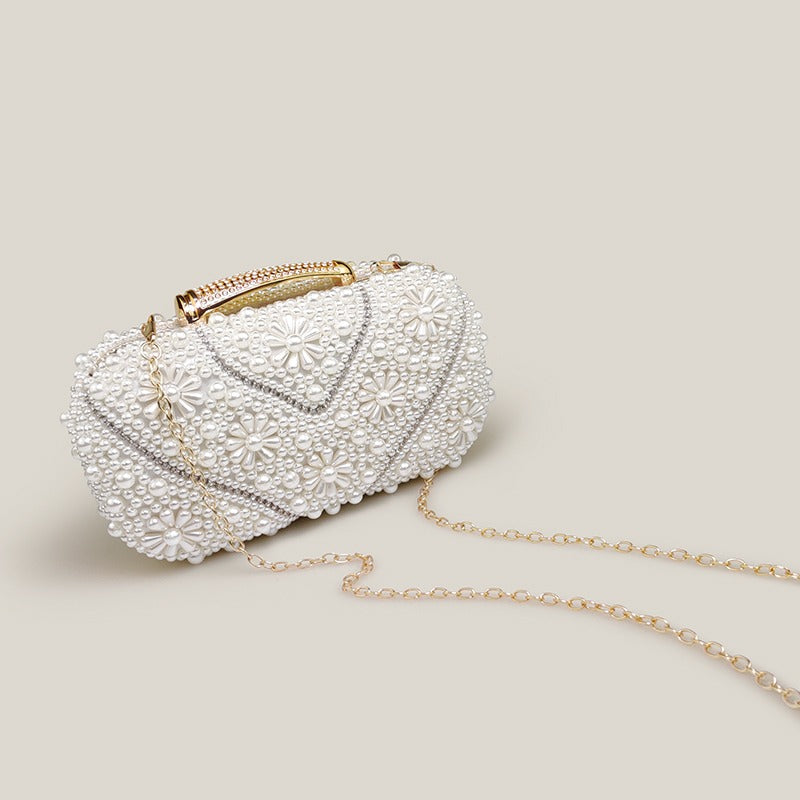 Banquet High-End Pearl Evening Bridal Clutch Bag - Harmony Gallery