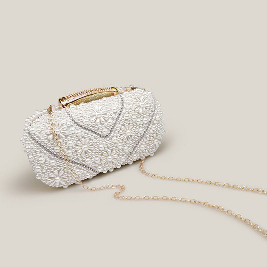 Banquet High-End Pearl Evening Bridal Clutch Bag - Harmony Gallery
