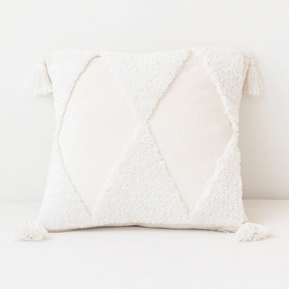 Moroccan Cotton Hand Tufted Tassel Decorative Sofa Cushion - Harmony Gallery