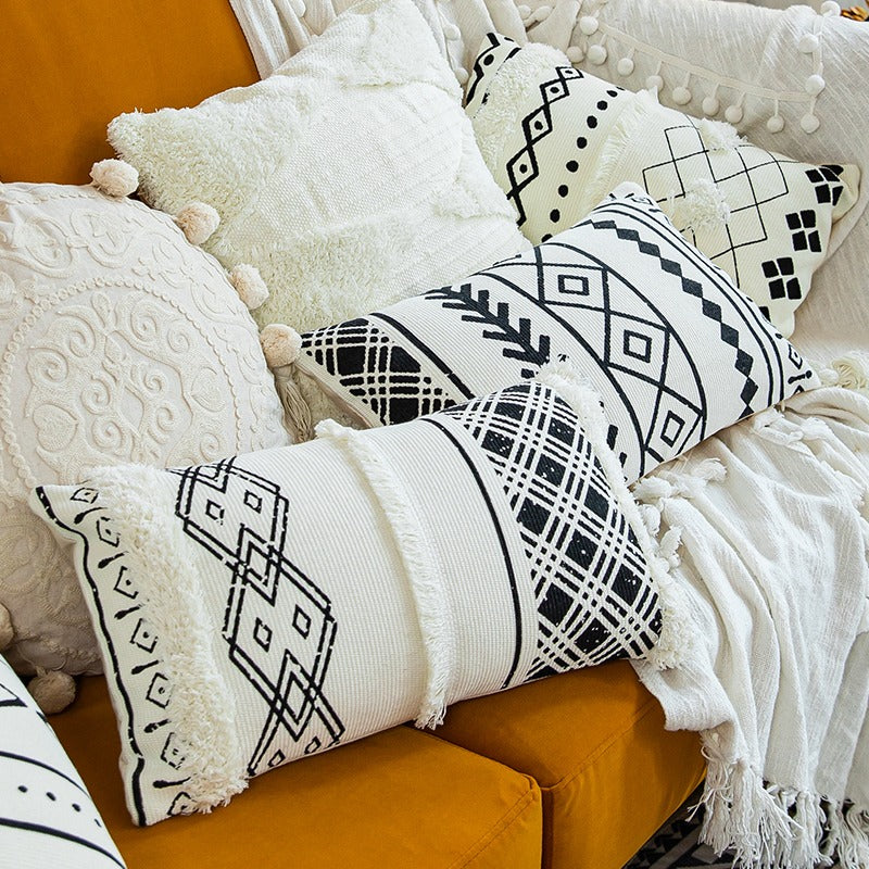 Nordic Style Rectangle Living Room Sofa Cushion - Harmony Gallery