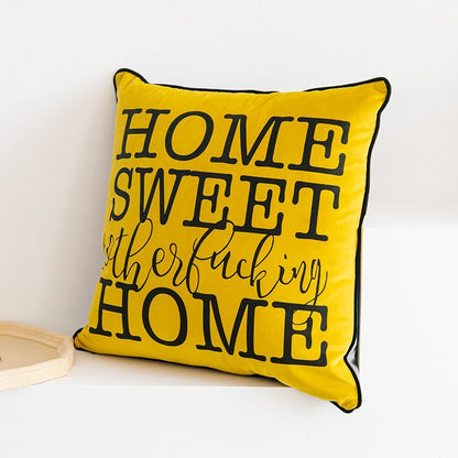 Nordic Letter Printing Living Room Sofa Home Cushion - Harmony Gallery