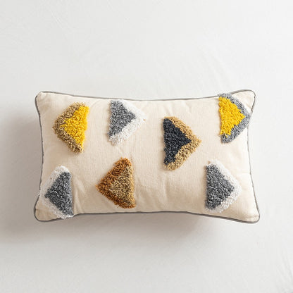 Cotton Tufted Pillow Light Luxury Cover Homestay Sofa Cushion - Harmony Gallery