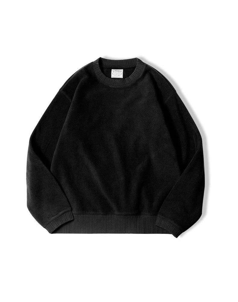 Tooling American Retro Round Neck Warm Fleece Men's Sweater - Harmony Gallery