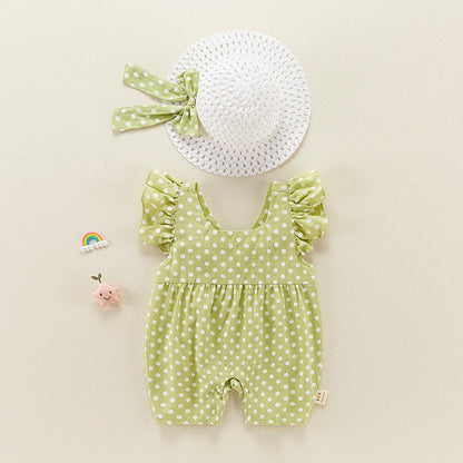 Summer Thin Suit Onesie Sleeveless Cute Baby Girl's Romper - Harmony Gallery