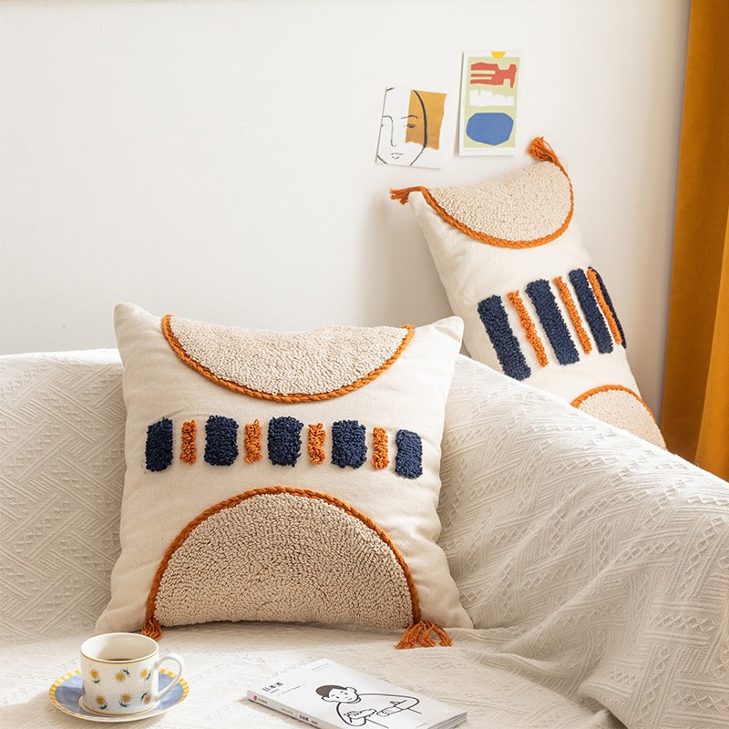 Handmade Moroccan Cotton Pillow Decoration Sofa Cushion - Harmony Gallery
