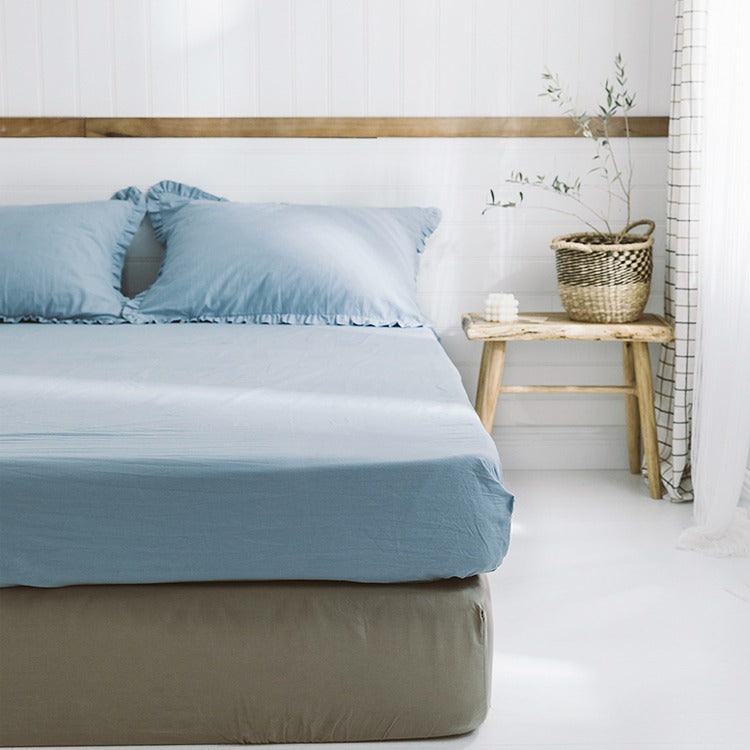 Simple Washed Cotton Simmons Non-Slip Protective Bed Sheet - Harmony Gallery
