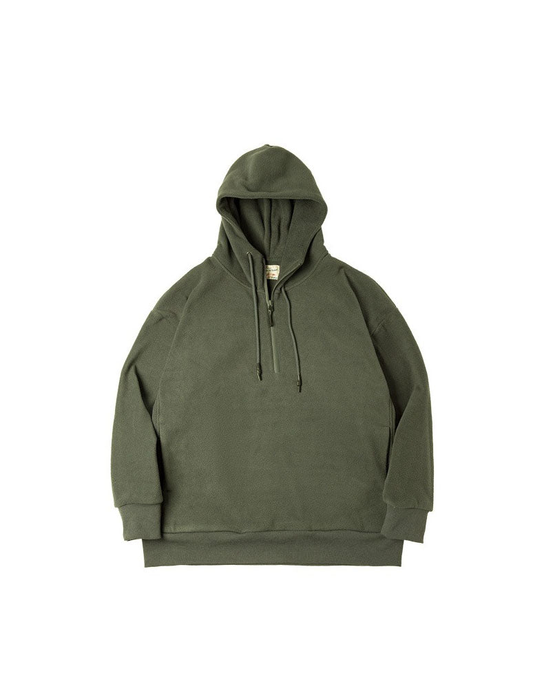 Tooling American Retro Polar Fleece Hooded Men's Sweater - Harmony Gallery