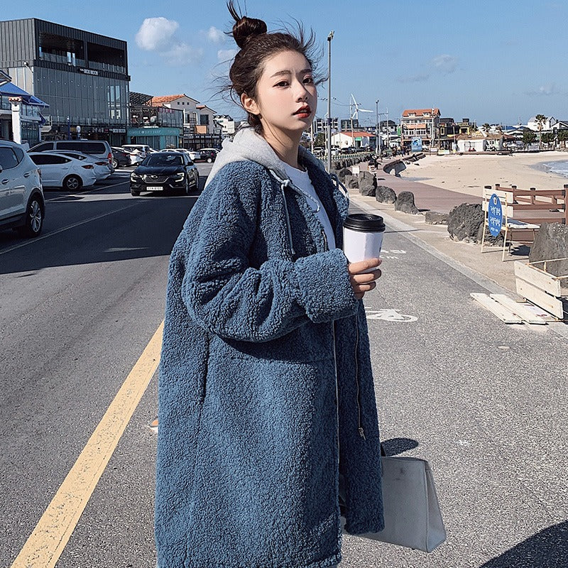 Mid-Length Chic Quilted Hooded Loose Women's Jacket - Harmony Gallery