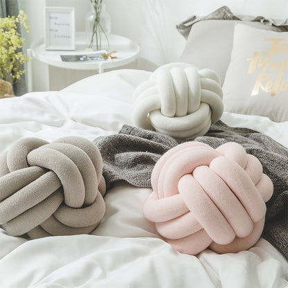 Circular Creative Decoration Round Knot Ball Cushion - Harmony Gallery