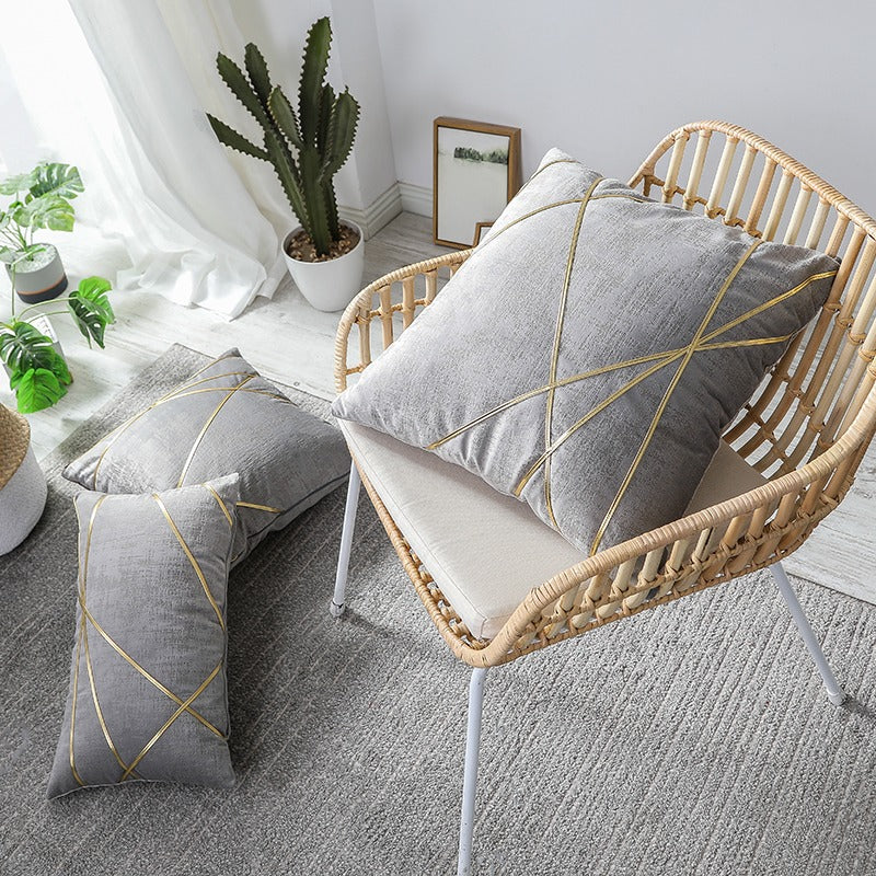 Minimal Velvet Light Luxury Living Room Sofa Cushion - Harmony Gallery