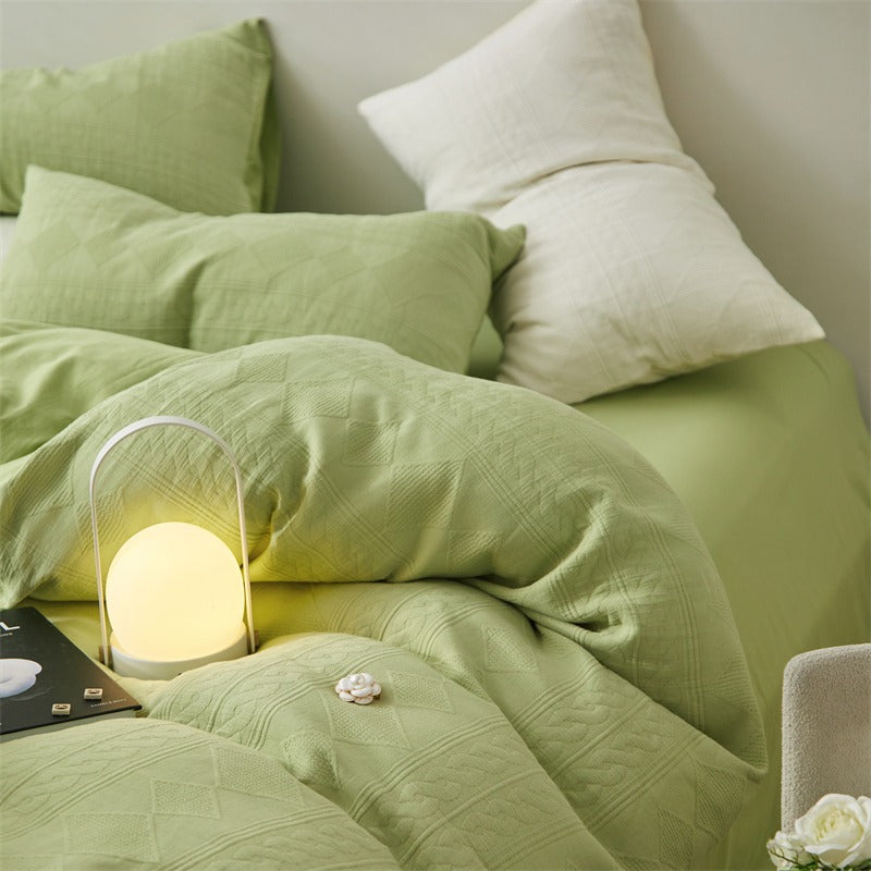 Skin-Friendly Double-Layer Four-Piece Candy Bed Set - Harmony Gallery