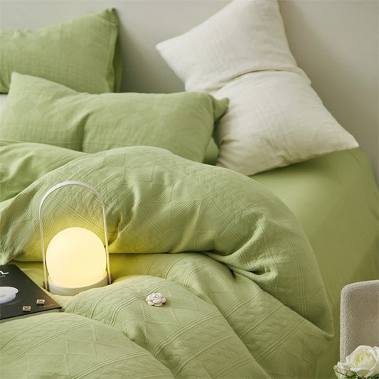 Skin-Friendly Double-Layer Four-Piece Candy Bed Set - Harmony Gallery