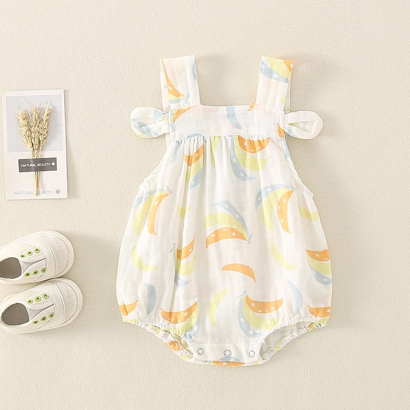 Newborn Summer Thin Cotton Baby Girl's Romper - Harmony Gallery