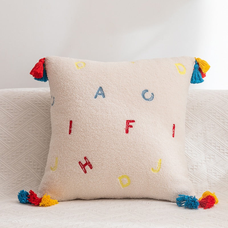 Teddy Velvet Bedroom Homestay Decoration Sofa Cushion - Harmony Gallery
