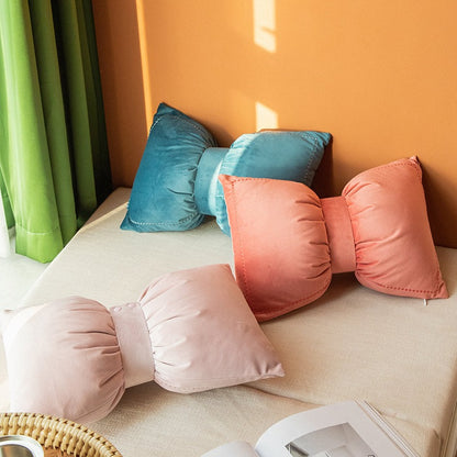 Creative Bow Lumbar Sofa Bedroom Cushion - Harmony Gallery