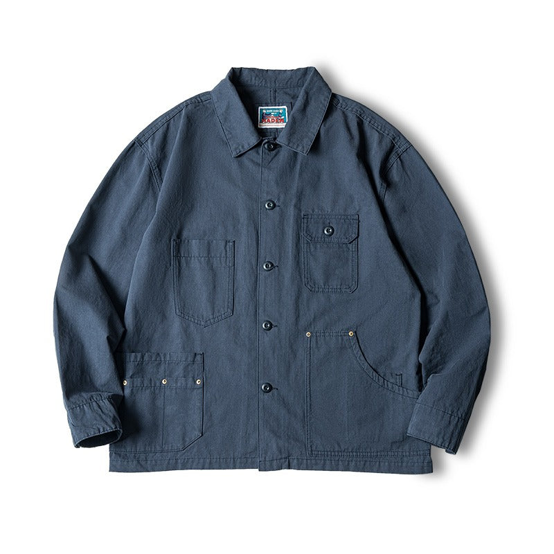 Tooling Retro Asymmetrical Pocket Hunting Men's Coat - Harmony Gallery
