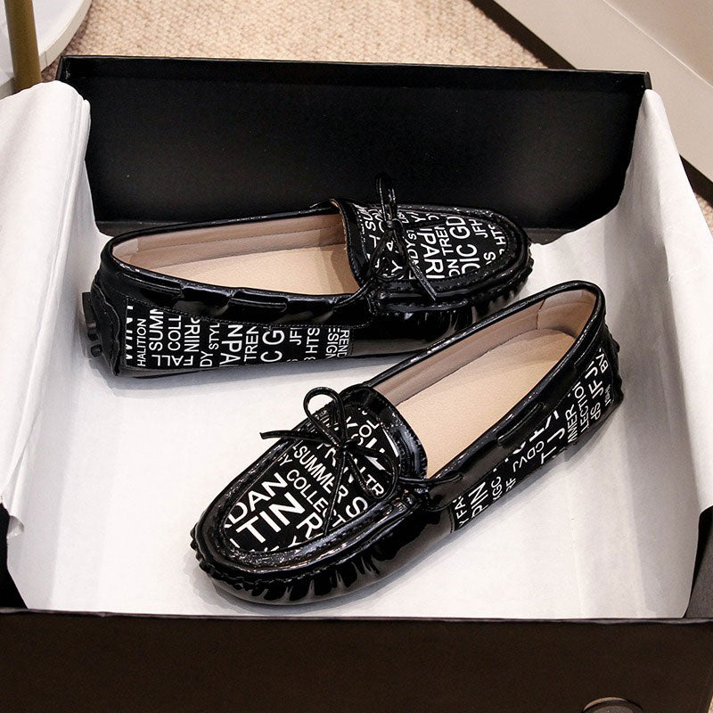 Patent Leather Comfortable Flat Bottom Women's Loafer - Harmony Gallery