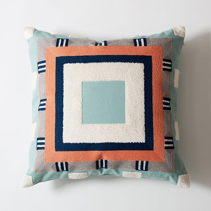 Nordic Cotton Embroidery Simple Living Room Sofa Cushion - Harmony Gallery