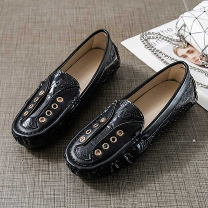 Patent Leather Soft Comfy All-Match Flat Women's Loafer - Harmony Gallery