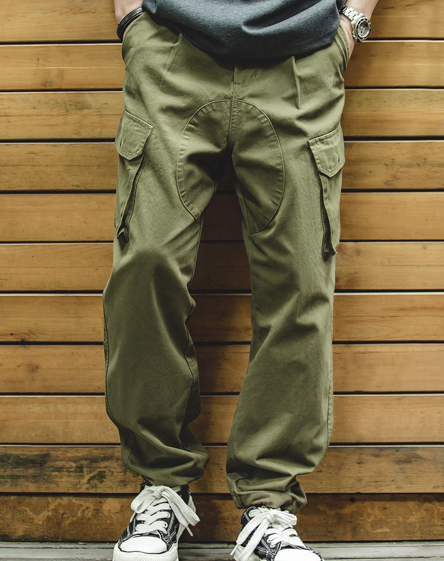 Retro British Royal Navy Tapered Casual Men's Trousers - Harmony Gallery