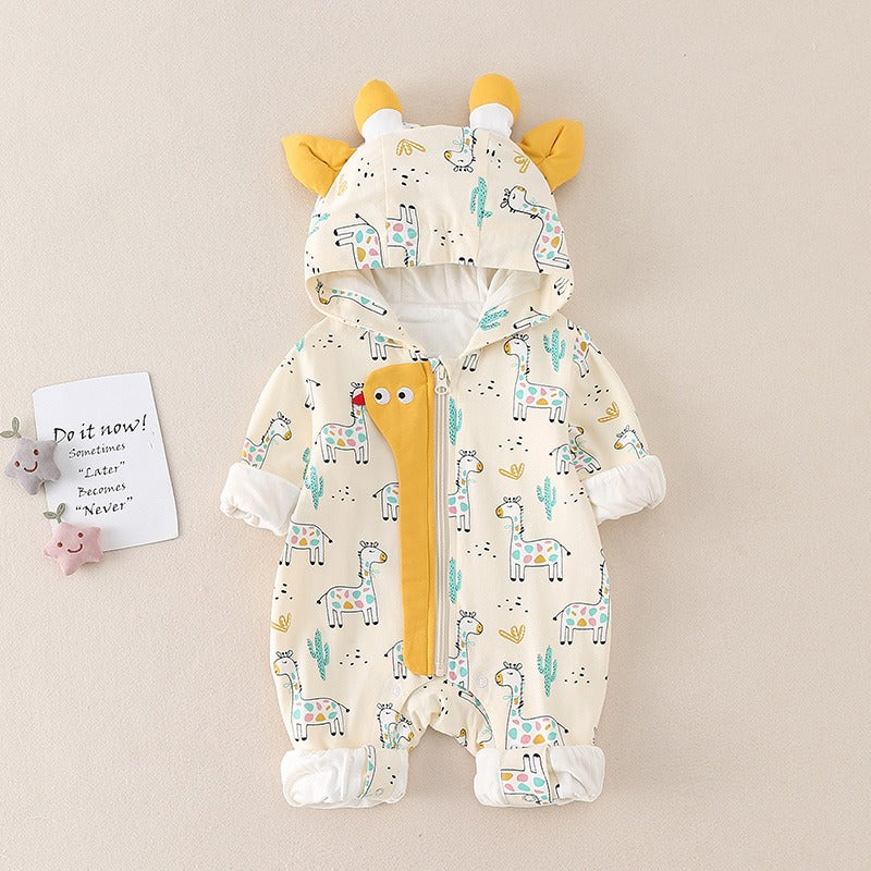 Cute Newborn One-Piece Baby Boy's Romper - Harmony Gallery