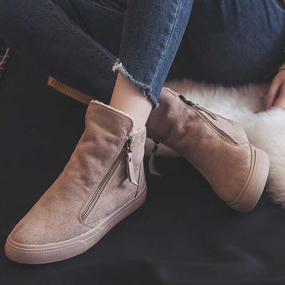 Warm Winter Canvas Snow Cotton Martin Women's Boots - Harmony Gallery