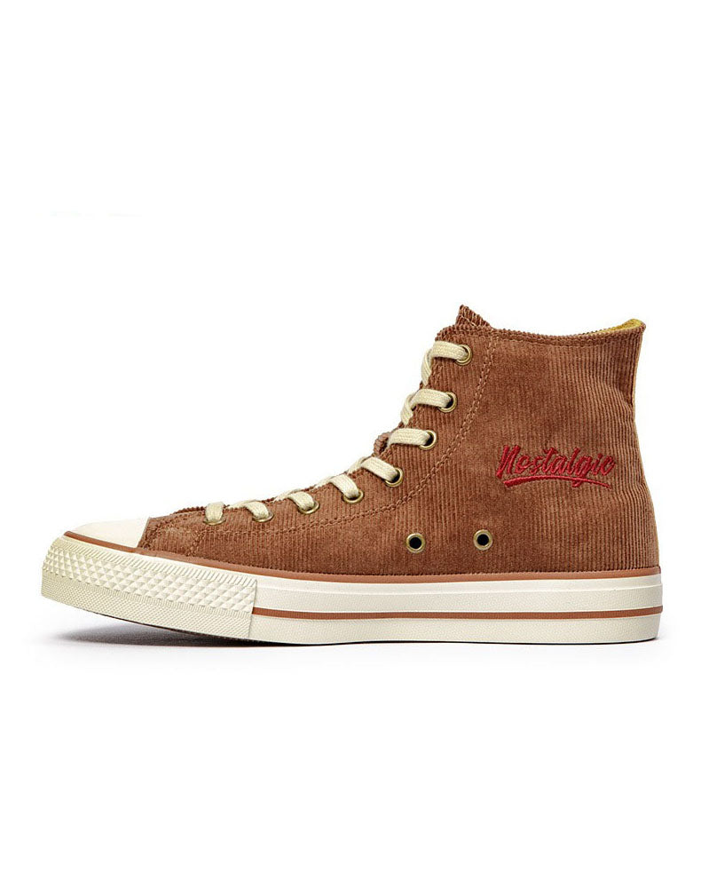 Corduroy High-Top All-Match Casual Men's Canvas Shoes - Harmony Gallery