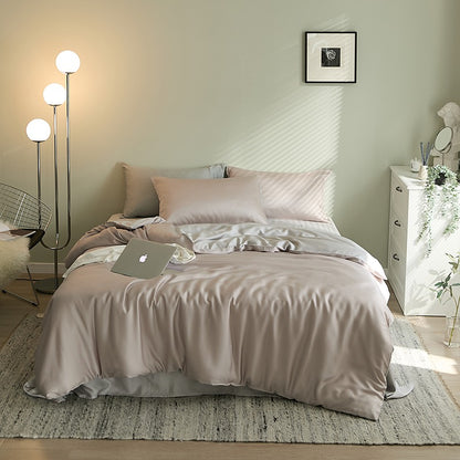 Light Luxury Tencel Four-Piece Summer Sleeping Bed Set - Harmony Gallery