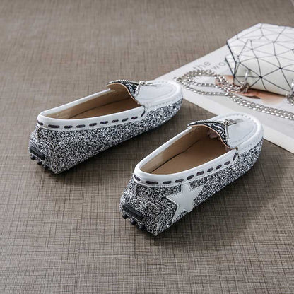 Sequined All-Match Soft-Soled Non-Slip Women's Loafer - Harmony Gallery