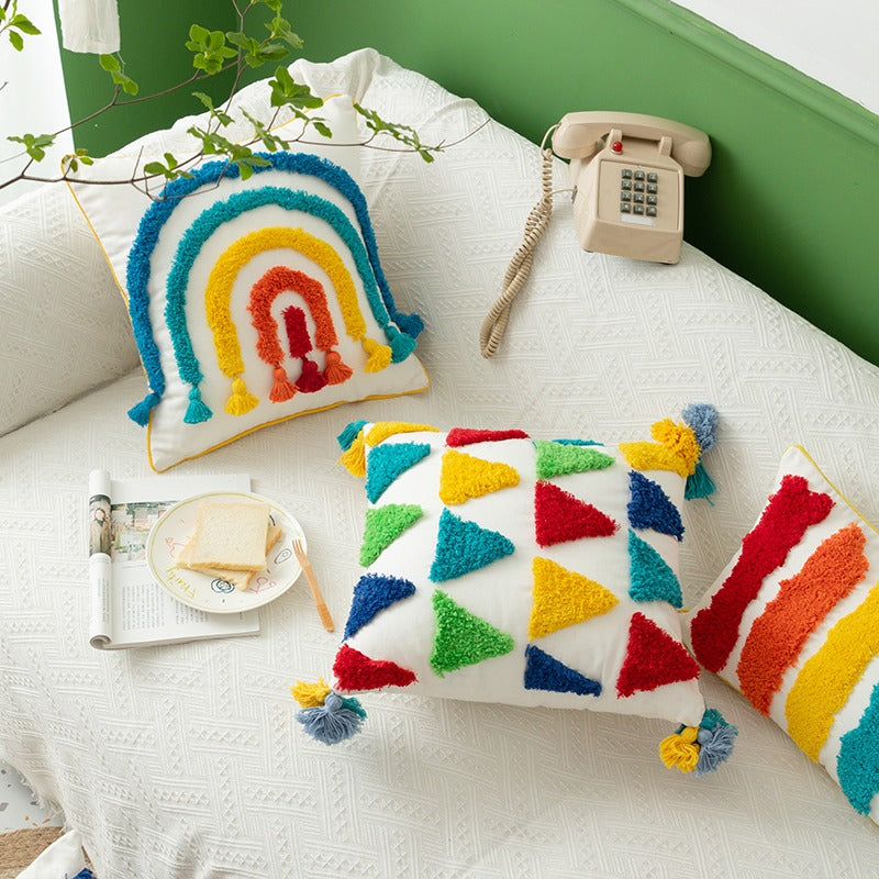 Moroccan Bohemia Rainbow Ethnic Decoration Sofa Cushion - Harmony Gallery